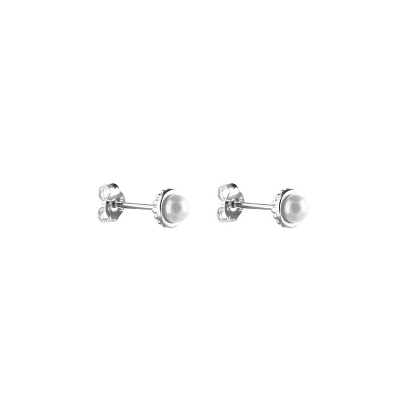 CU Jewellery - Pearl Bubble Small Ear Silver