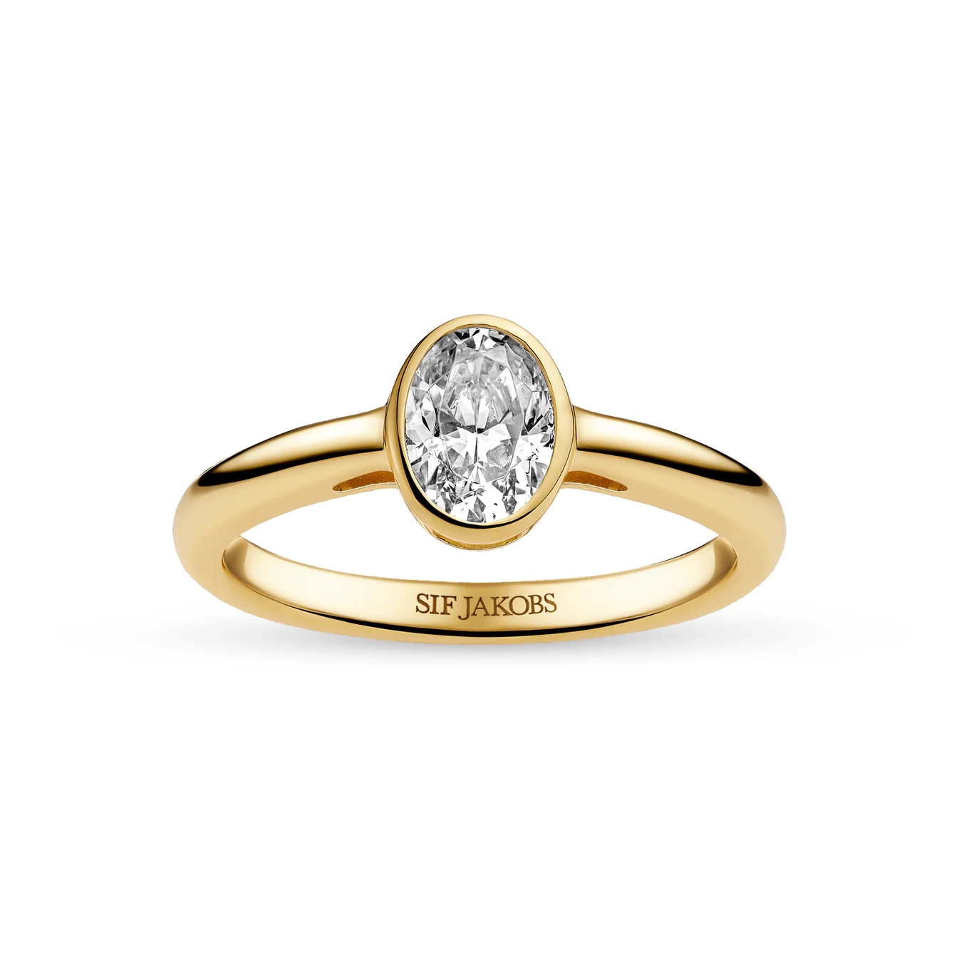 Sif Jakobs - Sardinien Ovale Piccolo Ring Guld