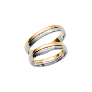 SR3010-4 Gold/White Gold - Wedding & engagement rings - Schalins - Scandinavian design - Nordic Spectra