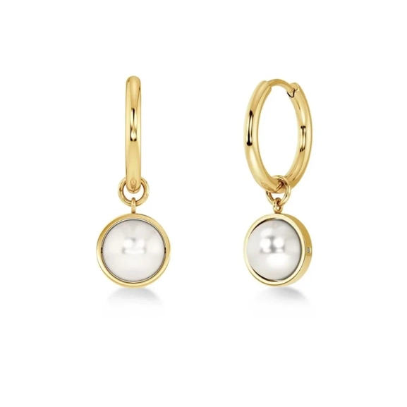 Guldpläterade Gabrielle Hoops-örhängen från Edblad