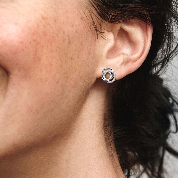 Familie Für Immer Verschlungene Ohrstecker von PANDORA, Schneller Versand - Nordicspectra.de
