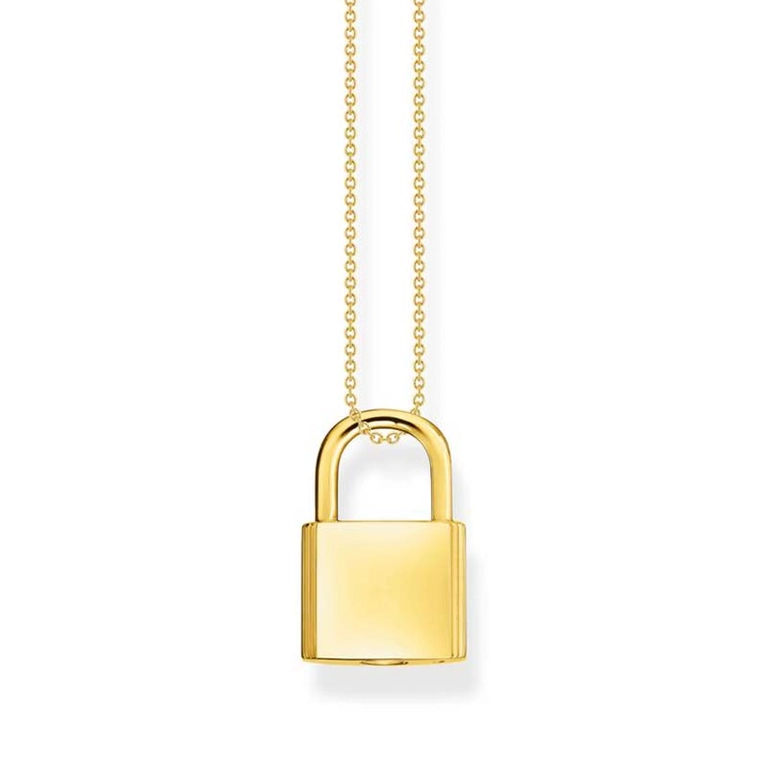 Halsband Hänglås Guld - Thomas Sabo halsband - Snabb frakt & paketinslagning - Nordicspectra.se