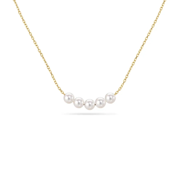 Pearly Necklace Gold - Edblad - Snabba leveranser - Gratis paketinslagning