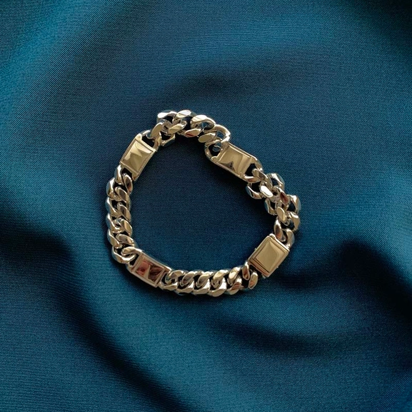 Bear Curb Bracelet Big Silver -CU Jewellery - Snabb frakt & paketinslagning - Nordicspectra.se