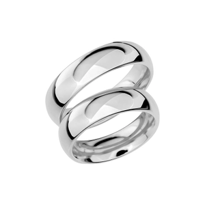 SR1014-6 Vitguld - Vigsel- & förlovningsringar - Schalins - Fri storleksändring* - Nordic Spectra