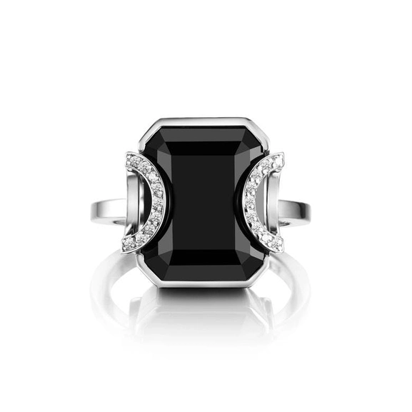 Little Magic Star Ring Onyx White Gold - Efva Attling - Suuri valikoima & ilmainen lahjapaketointi - Nordicspectra.fi