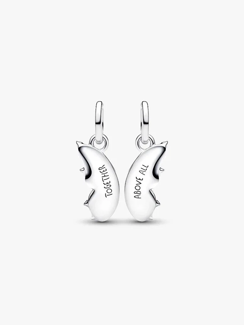 Fjärilsberlock i äkta silver med cubic zirkonia och blå glasyr