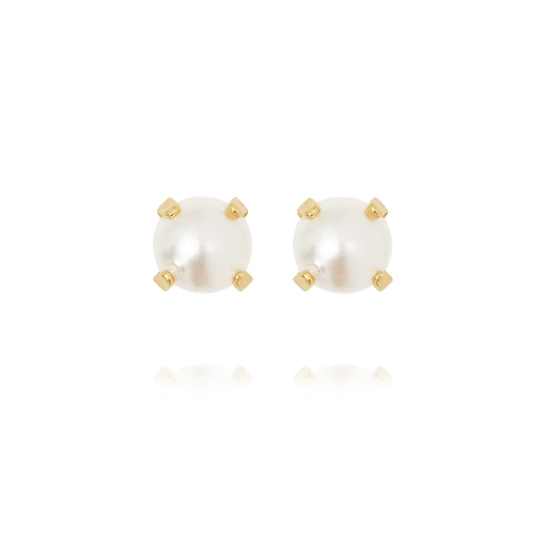 Mini Stud Earrings Gold Pearl - Caroline Svedbom - Nopea toimitus ja lahjapakkaus - Nordic Spectra