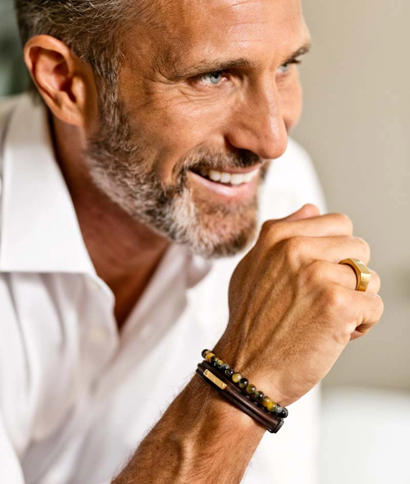 NOEL Armband Brunt/Guld - AROCK - Snabb frakt & paketinslagning - Nordicspectra.se