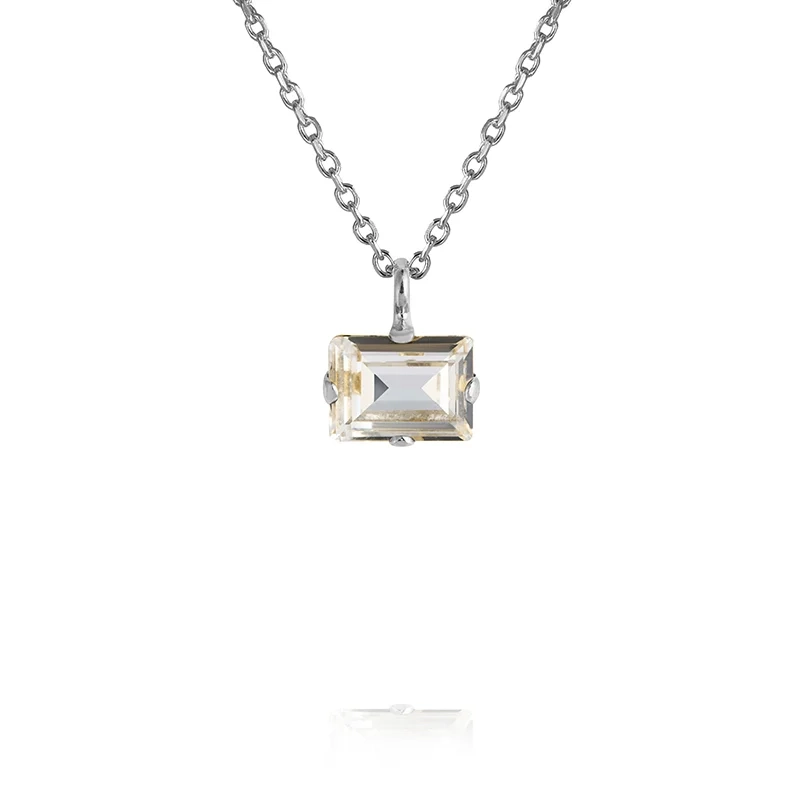 Caroline Svedbom - Diora Stud Necklace Rhodium Crystal