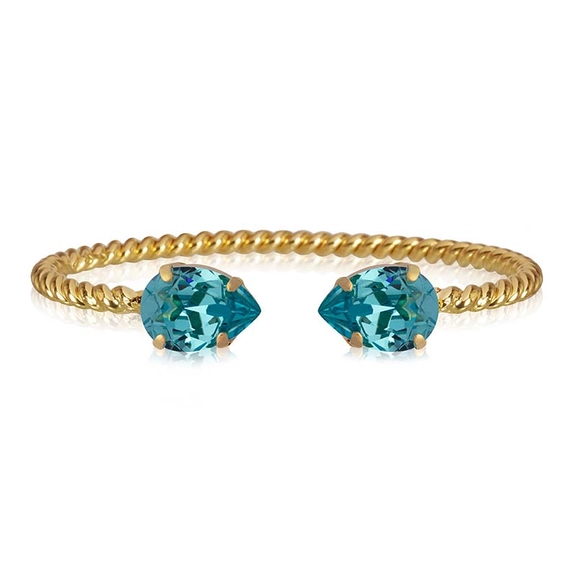 Mini Drop Bracelet Gold Light Turquoise - Caroline Svedbom - Snabb frakt & paketinslagning - Nordicspectra.se