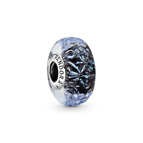 Welliges dunkelblaues Ozean Murano-Glas Charm von PANDORA, Schneller Versand - Nordicspectra.de