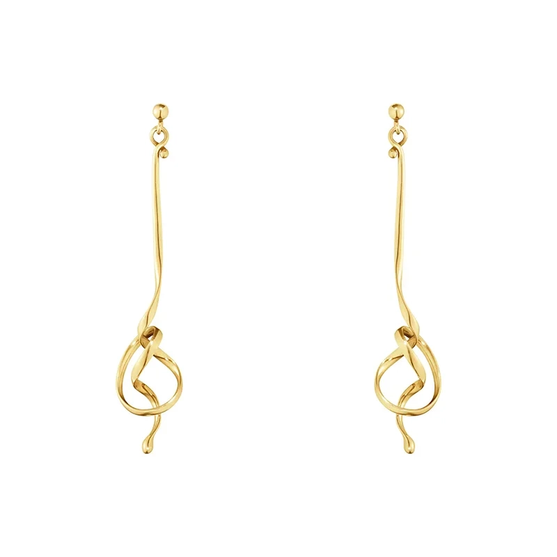 Georg Jensen - Forget-Me-Knot Torun &Ouml;rh&auml;ngen 18K Guld