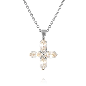 Crystal Star Long Necklace Rhodium Crystal - Caroline Svedbom - Nopea toimitus ja lahjapakkaus