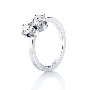 Twin Star Ring White Gold - Efva Attling ringar - Snabb frakt & paketinslagning - Nordicspectra.se
