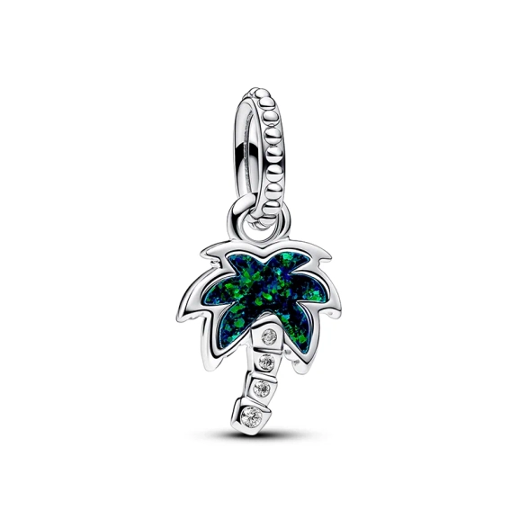 Schimmernde Grüne Palme Charm-Anhänger - PANDORA - Nordic Spectra
