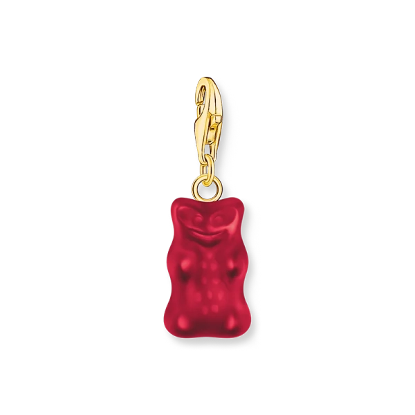 Charm-Goldbären-Anhänger in Rot vergoldet - Thomas Sabo - Nordic Spectra