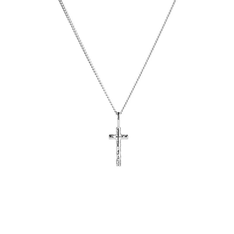 Emma Israelsson - Organic Cross Necklace S Silver