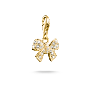 Sparkling Bow Charm Gold - Thomas Sabo - Suuri valikoima & ilmainen lahjapaketointi - Nordic Spectra