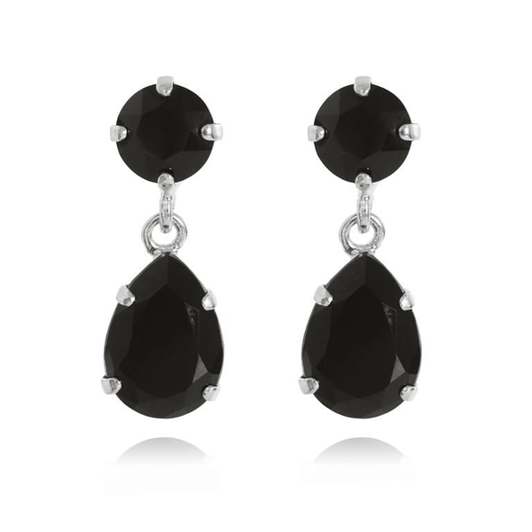 Mini Drop Earrings Rhodium Jet - Caroline Svedbom - Snabb frakt & paketinslagning - Nordicspectra.se