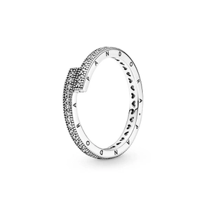 Funkelnder überlappender Ring von PANDORA, Schneller Versand - Nordicspectra.de