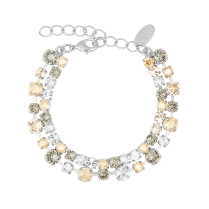 Mini Pomona armband med svarta Swarovski-kristaller