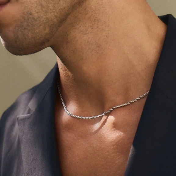 Marvin Necklace Steel - Edblad - Snabb leverans - Gratis paketinslagning