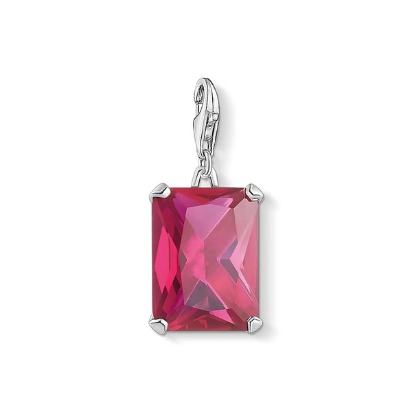 Charm-Anhänger Großer Stein Pink von Thomas Sabo, Schneller Versand - Nordicspectra.de