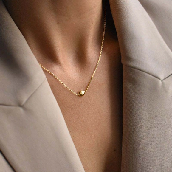 Stardust Drop Necklace Polished Gold - Drakenberg Sjölin Halsband - Snabb frakt & paketinslagning - Nordicspectra.se