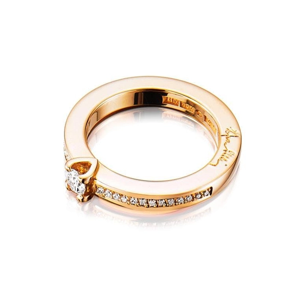 Heart To Heart Ring 0.19 ct Gold - Efva Attling ringar - Snabb frakt & paketinslagning - Nordicspectra.se