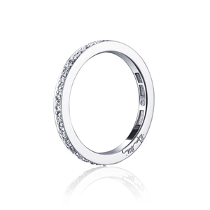 21 Stars & Signature Thin Ring White Gold