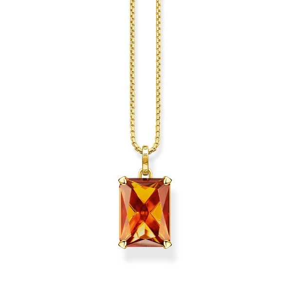 Kette Oranger Stein von Thomas Sabo, Schneller Versand - Nordicspectra.de