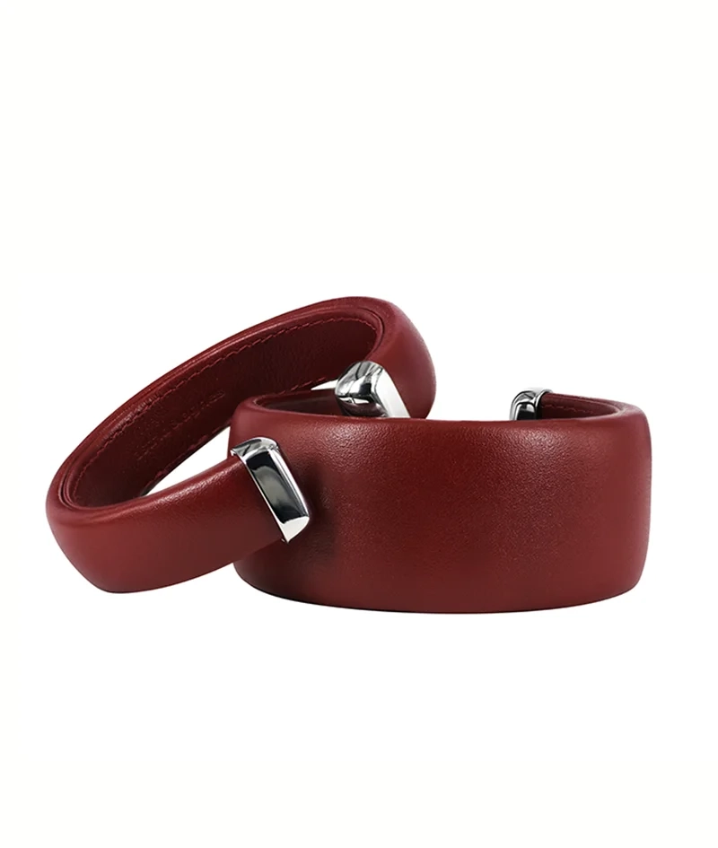 AVA Läder Armband Burgundy 30 mm - Astrid & Agnes - Nordic Spectra