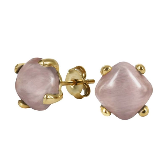 VICTORIA Örhängen Rosa/Guld - Astrid & Agnes - Snabb frakt & paketinslagning - Nordicspectra.se