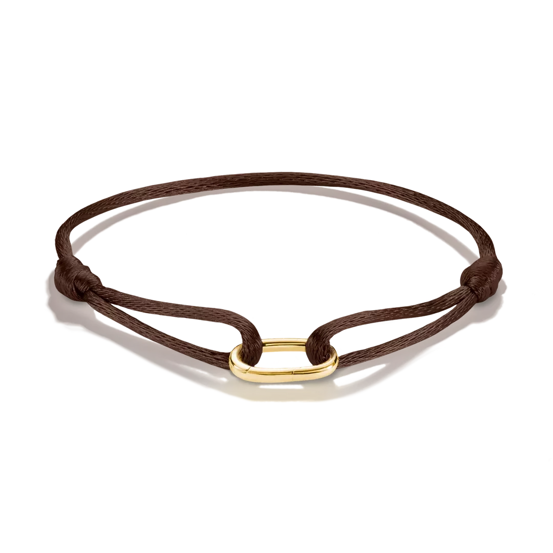 Thomas Sabo - CC Connect Textilarmband Brunt Guld