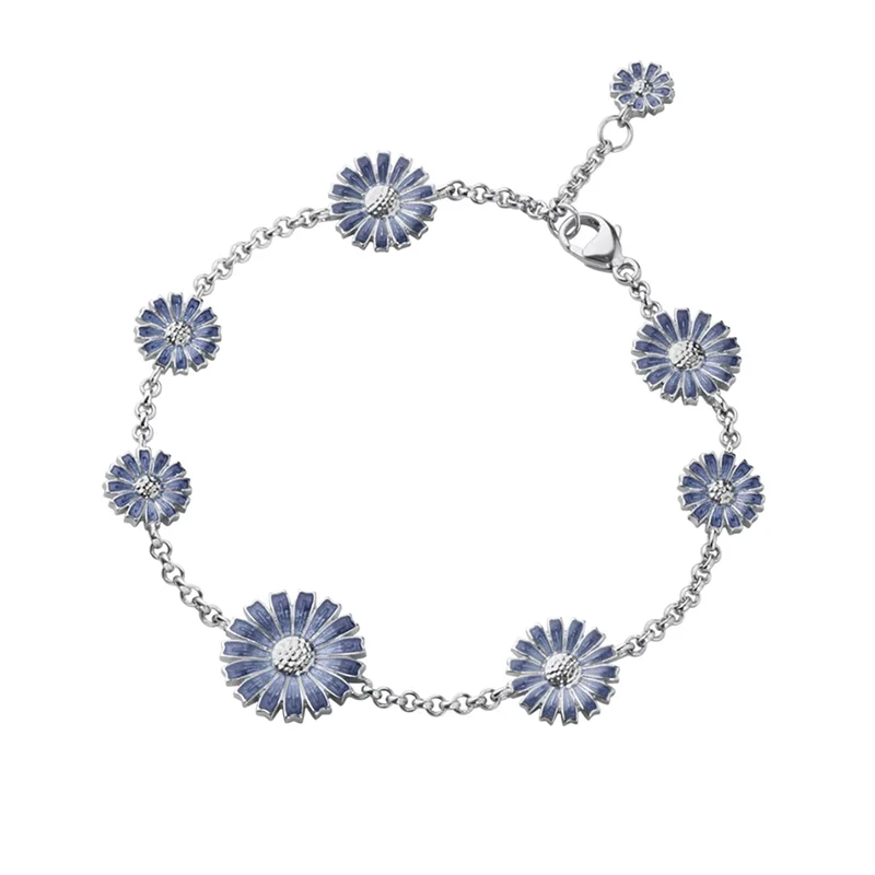 Georg Jensen - Daisy Blå Layered Armband