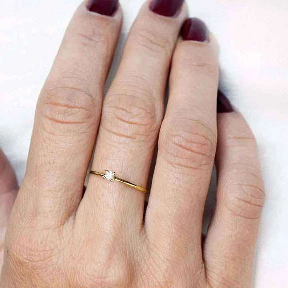 Diamond Sky Drop Ring Gold - Drakenberg Sjölin Ringar - Snabb frakt & paketinslagning - Nordicspectra.se
