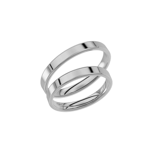 238-3 White Gold - Wedding & engagement rings - Schalins - Scandinavian design - Nordic Spectra