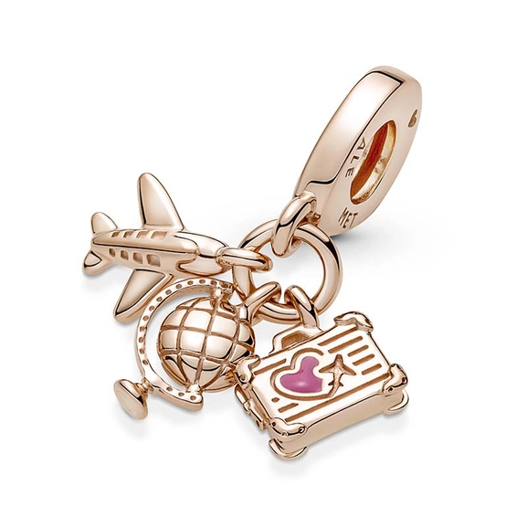 Globe & Suitcase Triple Dangle Charm - PANDORA - Snabb frakt & paketinslagning - Nordicspectra.se