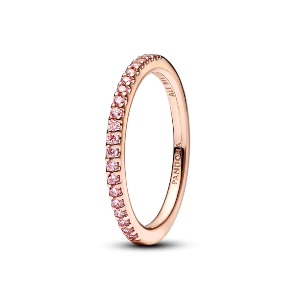Funkelnder Rosafarbener Pavé-Band Ring - PANDORA - Nordic Spectra