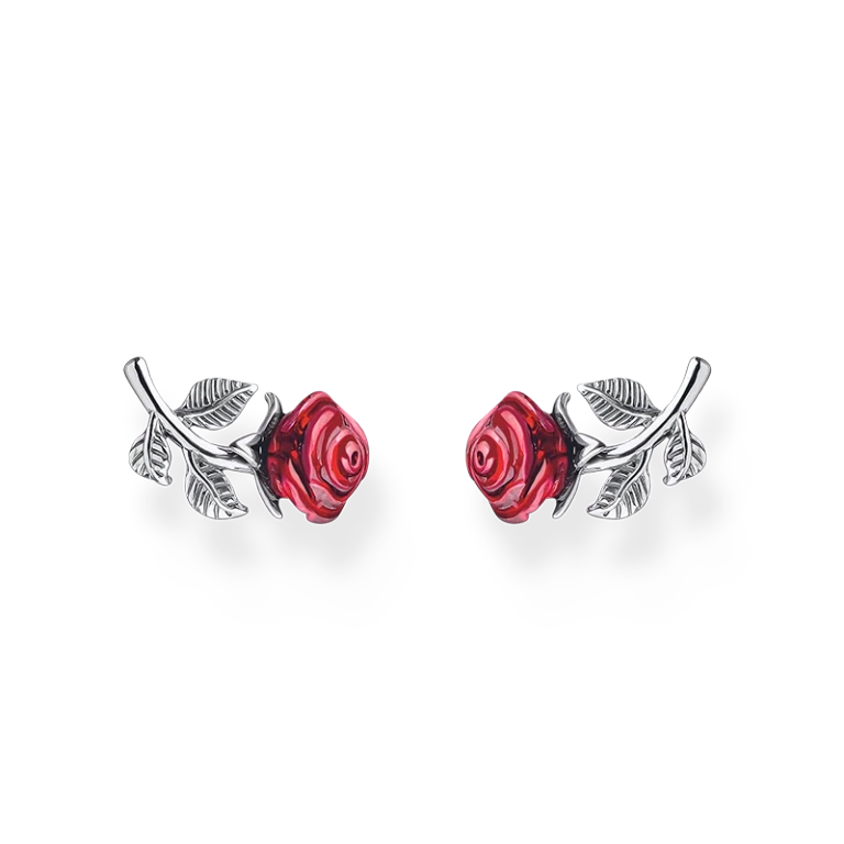 Örhängen Röda Rosor - Thomas Sabo - Snabb leverans & paketinslagning - Nordic Spectra