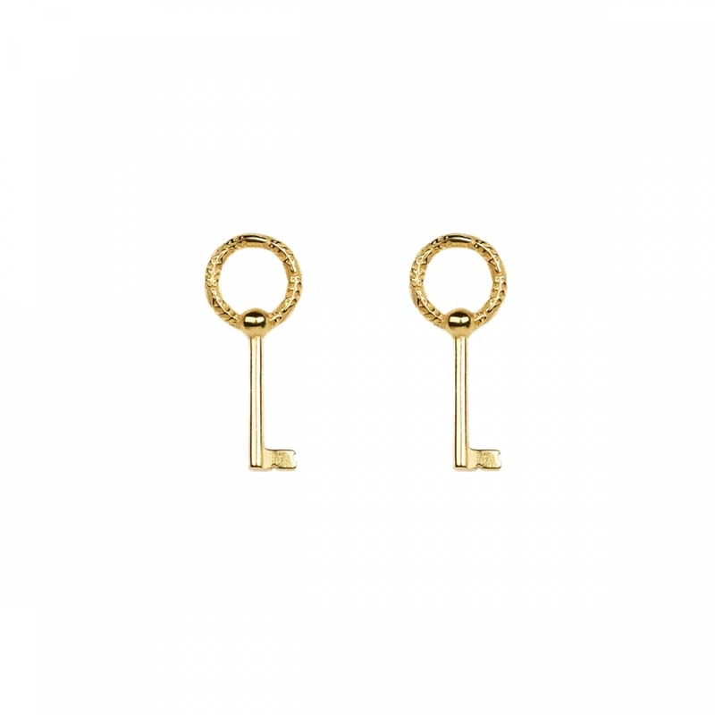 Emma Israelsson - Key Pin Earrings Gold