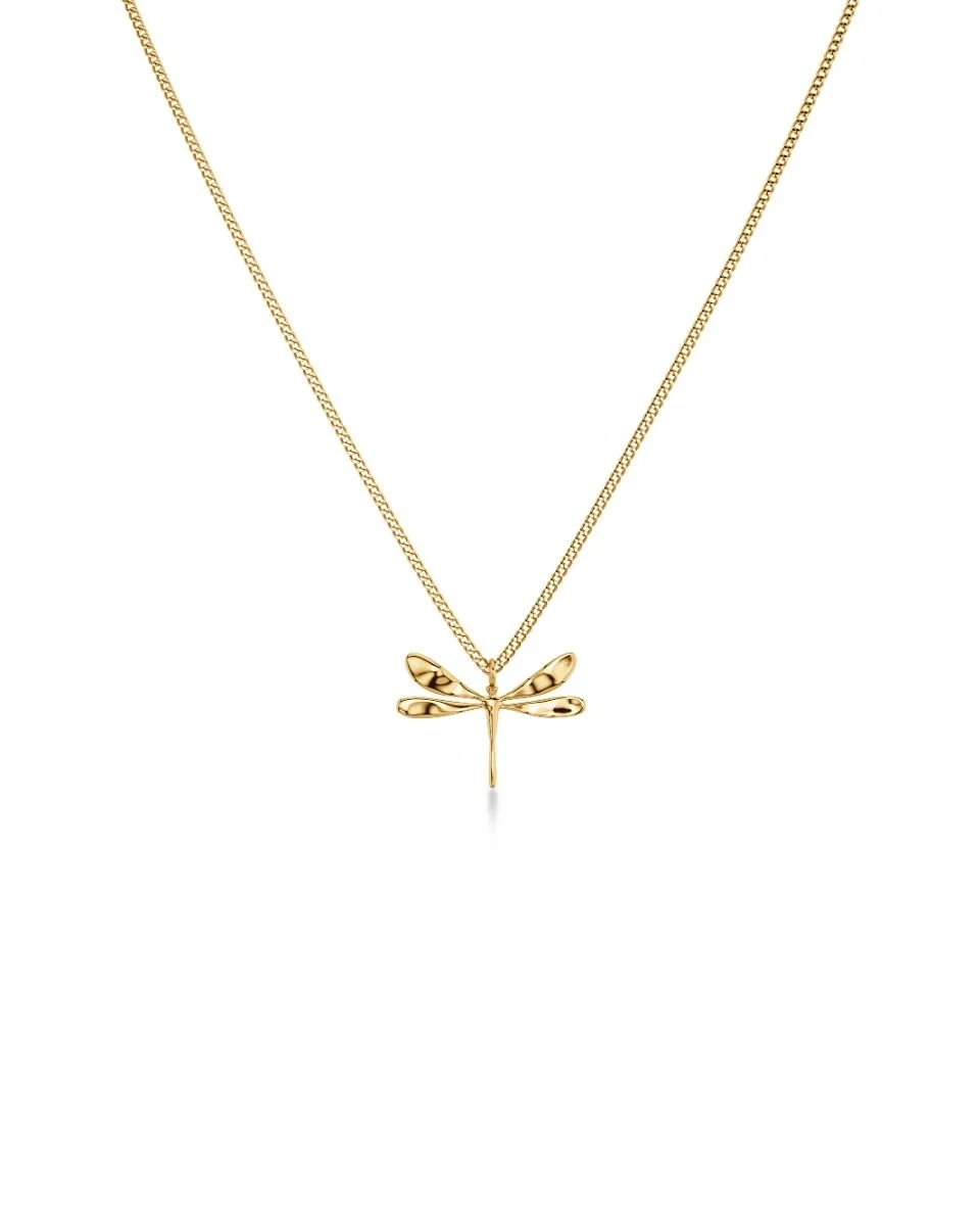 Edblad - Dragonfly Necklace S Gold