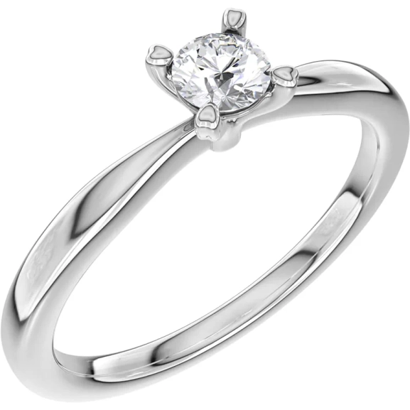 North 020 Lab Grown Diamond White Gold - Wedding & engagement rings - Schalins - Scandinavian design - Nordic Spectra