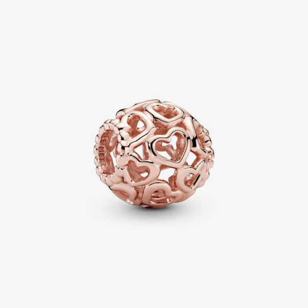 Edles Armband & Rosévergoldete Herz Charms Geschenkset von PANDORA, Schneller Versand - Nordicspectra.de