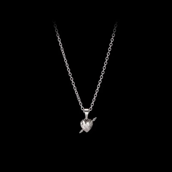Tiny Tuvstarr's Heart Necklace i silver