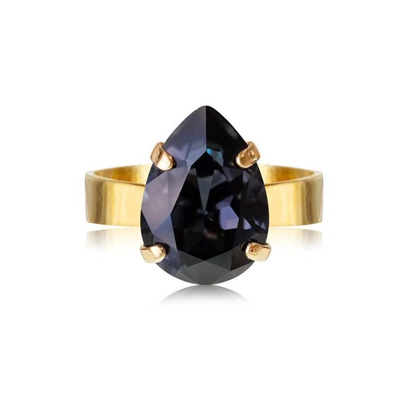 Mini Drop Ring Gold Graphite - Caroline Svedbom - Snabb frakt & paketinslagning - Nordicspectra.se