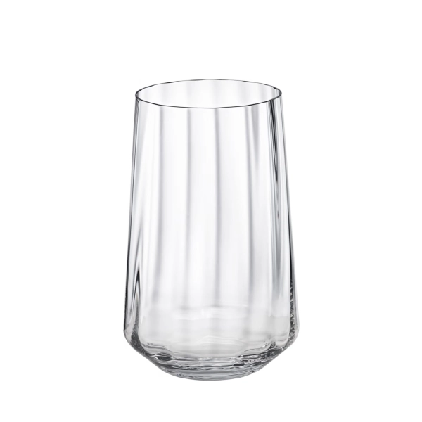 Set med sex Bernadotte Tall Tumbler Glass av blyfri kristall