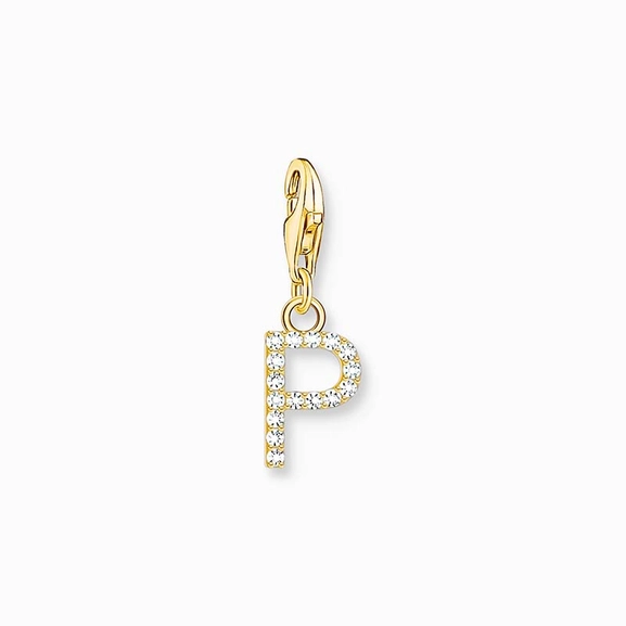 Buchstabe P Gold Steinanhänger - Thomas Sabo - Nordic Spectra