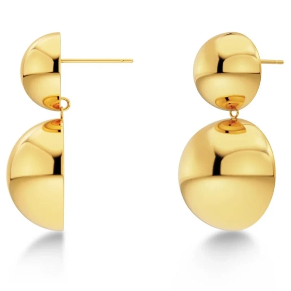 Guldpläterade örhängen från Edblad